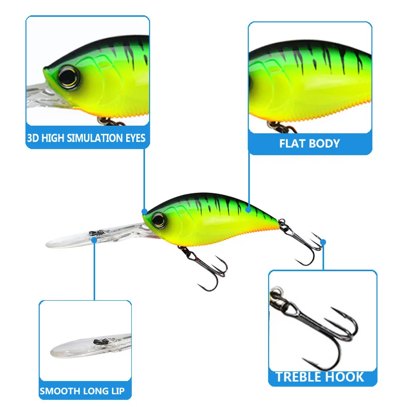 Whoppers Crankbait 11,4 cm 21g – Trolling agua salada - imagen 3