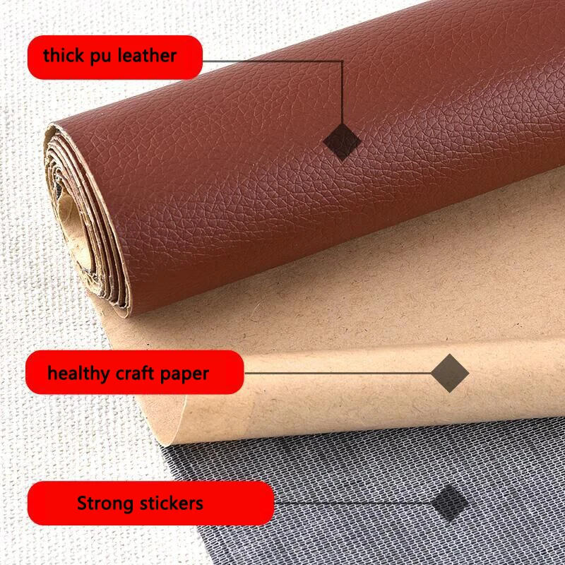 50x137cm  Leather Patch Self Adhesive Stickers Stick-on No Ironing Sofa Repairing Subsidies  PU Fabric Scrapbook