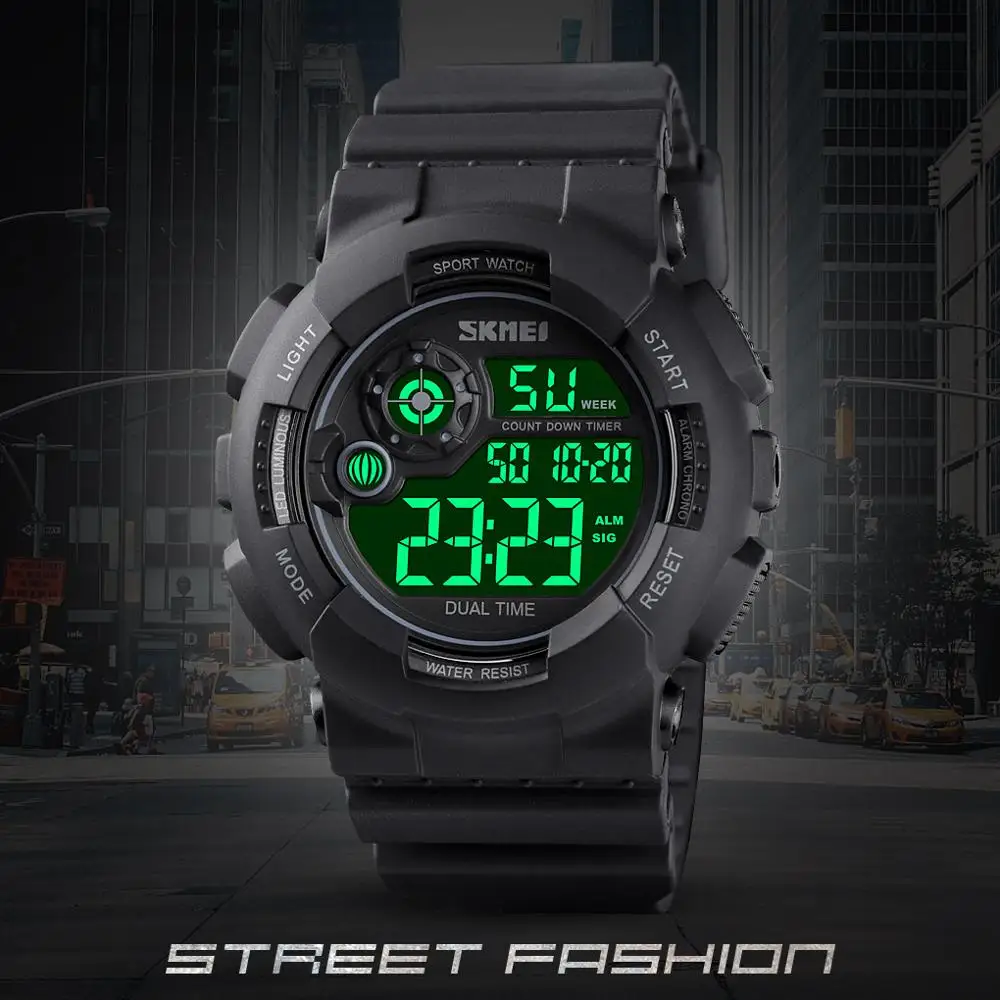 SKMEI Luxury Military Sports Watches Waterproof LED Men Digital Watch S Shock Outdoor Electronic Watch Men Relogios Masculino