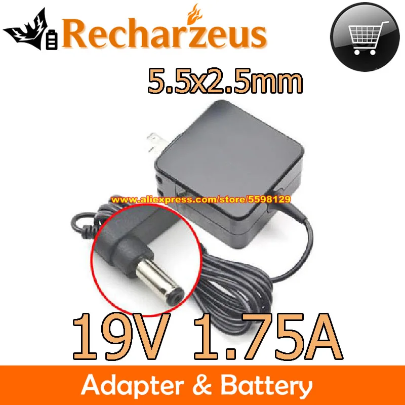 

US EU Plug 19V 1.75A Charger AD890326 ADP-40TH A Power Supply For X751N X551M VZ279EH X551CA X553M X541N X551MA X551CA-SX030D