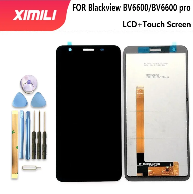 5.7 cal Blackview BV6600 wyświetlacz LCD + montaż digitizera ekranu dotykowego 100% oryginalny LCD + dotykowy Digitizer dla BV6600 E BV6600 pro