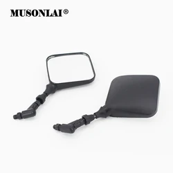 Motorcycle Scooter Motocross Mirrors M10 Square Rearview Side Mirrors Universal for Honda Yamaha Suzuki DRZ400 DR250 DR200