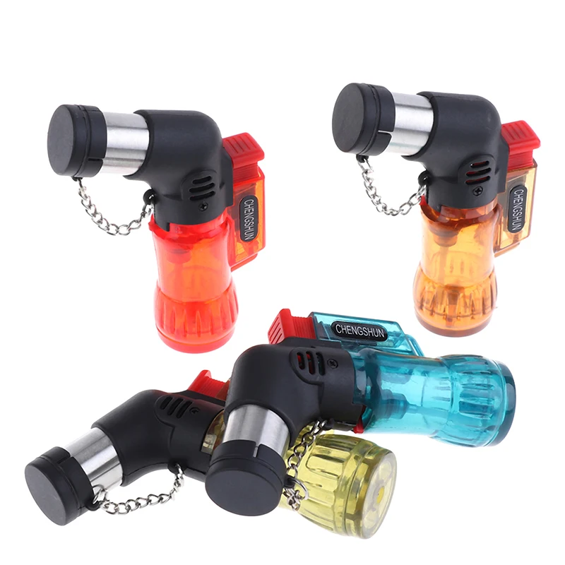 2020 Flame at max Mini Butane Jet Torch Cigarette Color Plastic Fire Ignition Burner Windproof Lighter