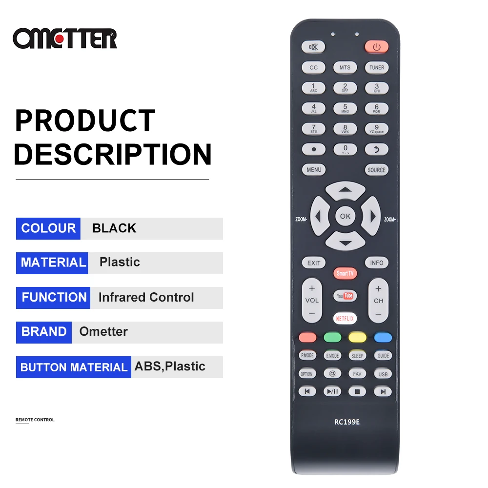 TCL TV LCD 원격 제어 RC199E 에 적합