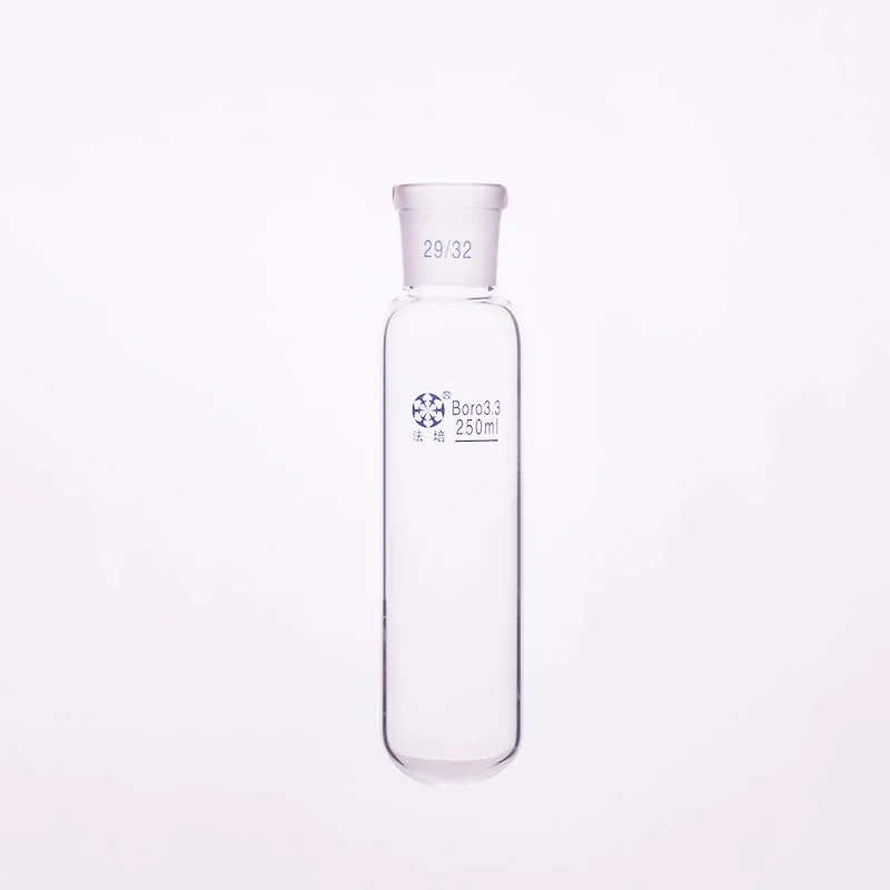 

Test tube with ground mouth 29/32,Capacity 250ml,Glass round bottom test tube,Grinded joint round bottom test tube