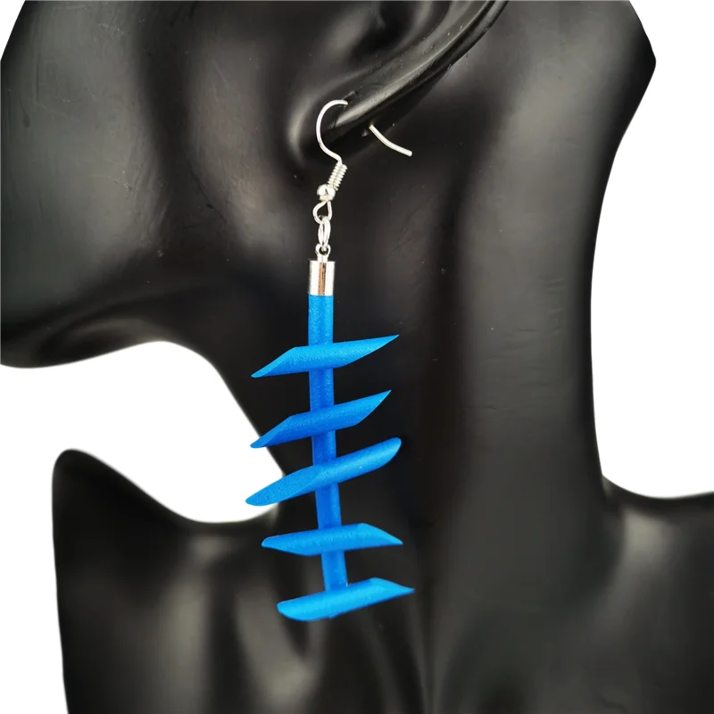 UKEBAY New Handmade Rubber Earrings Women Harajuku Gothic Drop Earrings Multicolor Long Earring Strange Silicone Jewelry Gifts