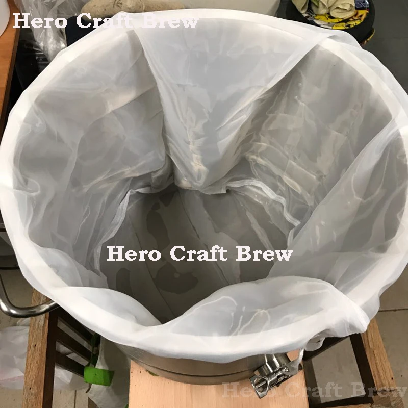 ビール醸造バケツタイプbierbrouwen家庭用醸造フィルターバッグ、すべての穀物醸造バッグ用のひも付き