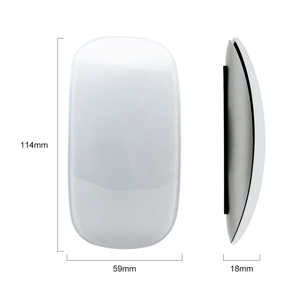 Bluetooth Draadloze Magic Mouse 2 Slanke Boog Touch Muis Ergonomische Mute Optische Usb-Computer Ultra-Dunne Laser Muizen Voor Apple Mac Pc