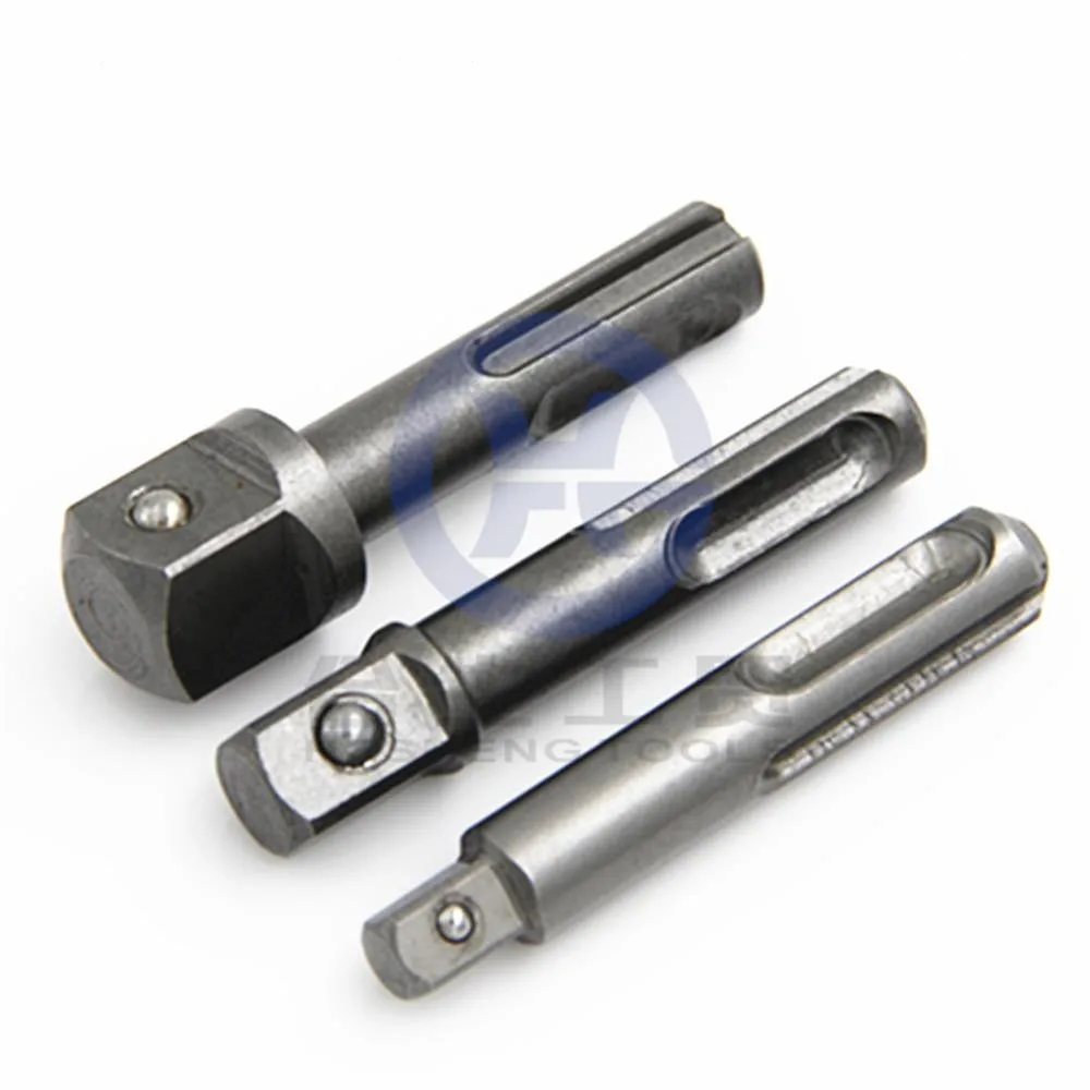 

3 pcs/set 1/2 inch 3/8 inch 1/4 inch SDS handle connecting rod suitable for electric hammer, impact drill, electric drill