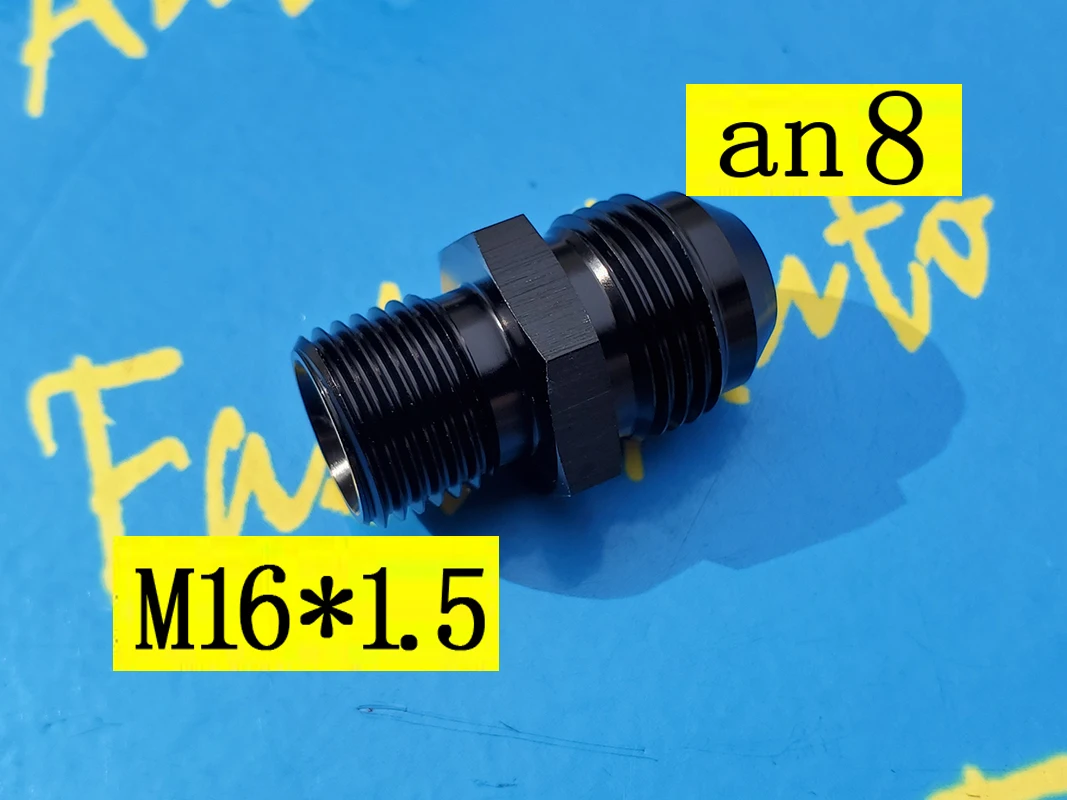 male M16 P1.5 M16 * 1.5 M16 x 1.5 16*1.5 to 8an an8 an 8 male adaptor adapter Fitting
