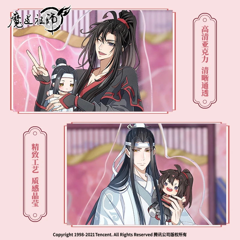 Grandmaster Of Demonic การเพาะปลูก MDZS Wei Wuxian Lan Wangji อะคริลิครูปแผ่น Decor Sakura Courtyard