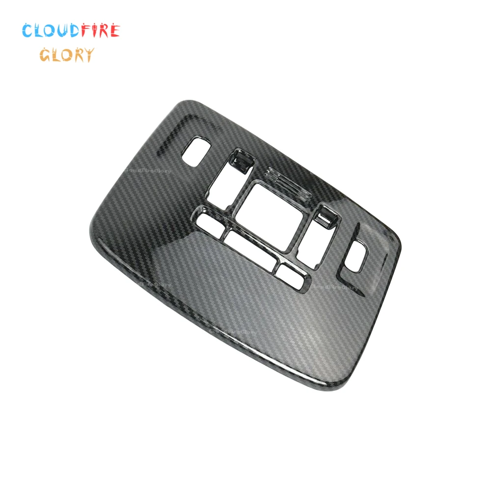 CloudFireGlory Carbon Fiber ABS Front Reading Light Lamp Cover Trim For Toyota Camry 2018-2019