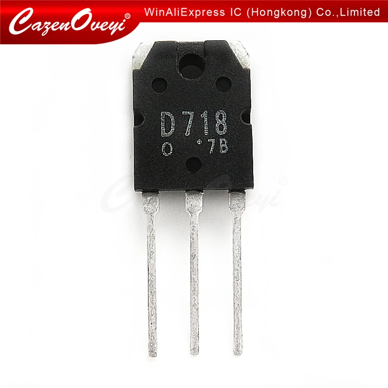 10pcs/lot 2SD718 D718 SD718 8A 120V 80W TO-247 IC In Stock