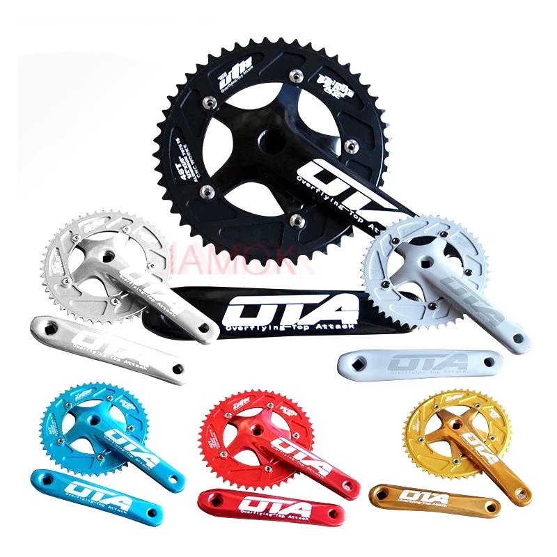 OTA Single Speed /Fixed gear/Fixie /Track Bike Crankset Alloy CNC Chain-rings 48T