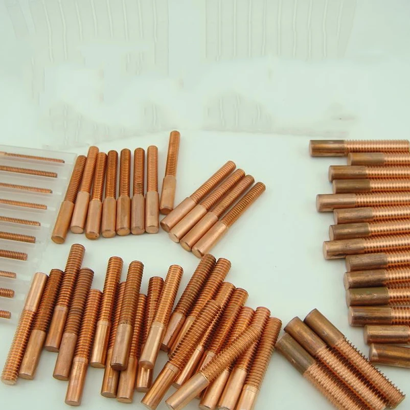 1 Máy Tính EDM Đồng Ren Điện Cực Xả Điện Cực Hệ Mét Đường Chỉ May Copperwork Đồng Đỏ Phối Đồng Nam M2M3M4M5M6M8 Mới
