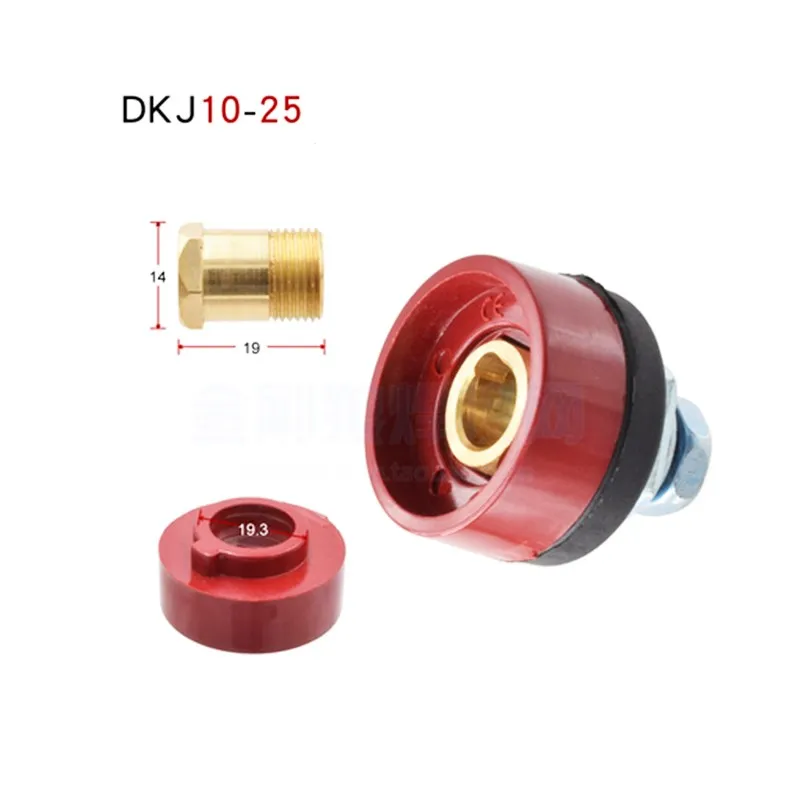 Europe Welder Quick Fitting Male Cable Connector Socket DKJ 10-25 50-70 Plug Adaptor Female Insert Welding Accessories