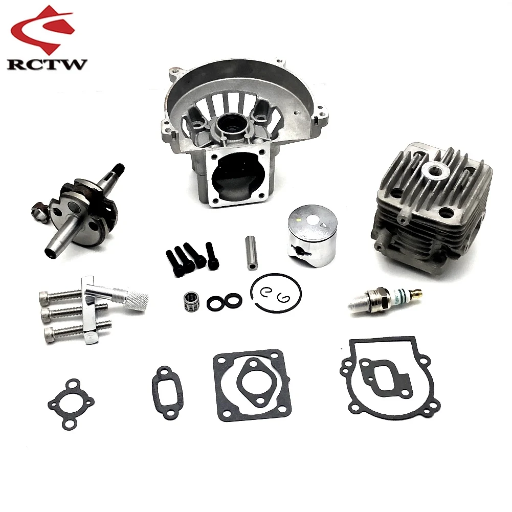 30.5cc Engine 4 Bolt Engine Crank Kit (From 2 Bolt To 4 Bolt) for 1/5 Scale HPI KM Rovan Baja 5B 5T 5SC LOSI 5IVE T RC CAR PARTS