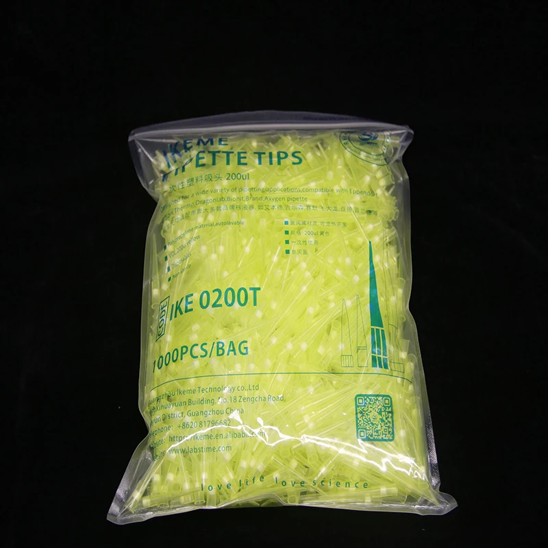 1000Pcs Pipette Tips 200ul Disposable Universal Filtering Pipette Tip Polypropylene Autoclavable Laboratory Pipette