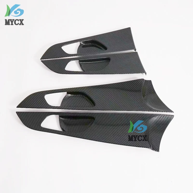 

For Kia Cerato brand new K3 2019 Carbon fiber Interior Inner Door Handle Bowl Catch Cover Trim Frame Molding Decoration