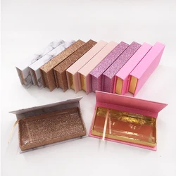 custom cardboard eyelash paper box wholesale cruelty free mink lashes glitter empty box