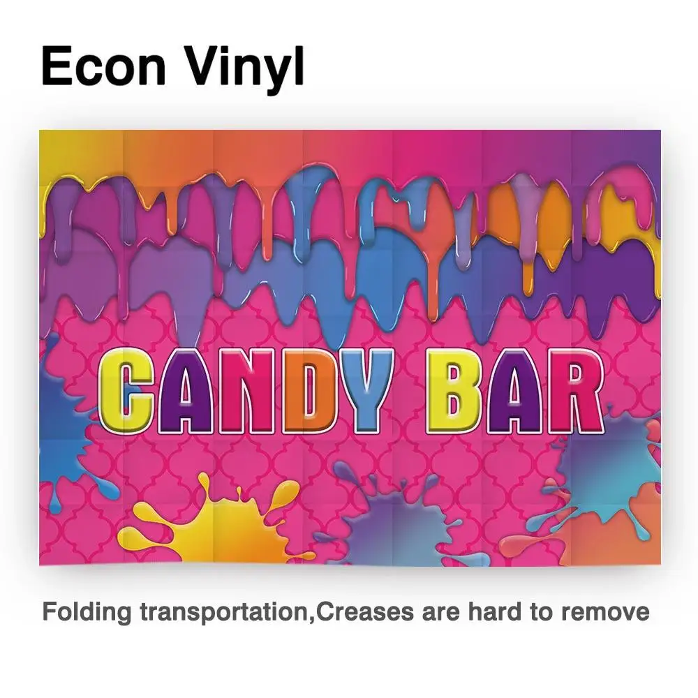 Allenjoy-Fondo de fotografía de barra de dulces, telón de fondo colorido de tierra de caramelo, slime, fiesta de cumpleaños, foto de fondo para bebé niña, fotófono de vinilo