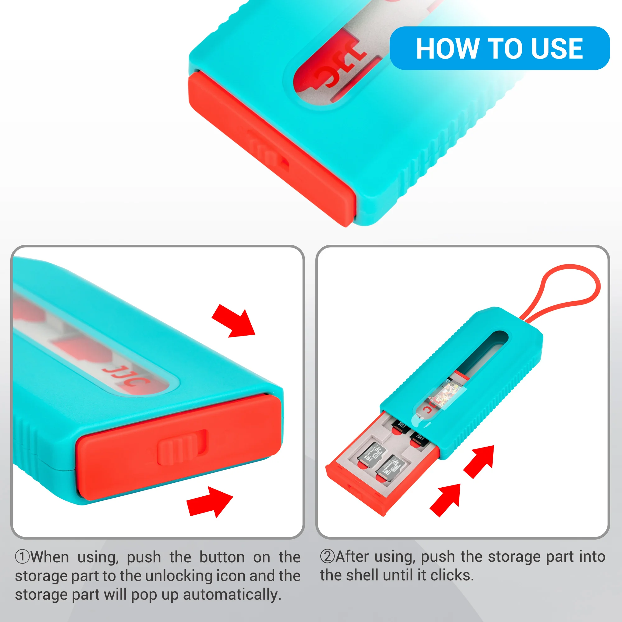 JJC 18 Khe Cắm Thẻ Trò Chơi Ốp Lưng Giá Đỡ Ví Cho Nintendo Switch Di Động Micro SD TF Thẻ Cứng Hộp Micro sd Phụ Kiện