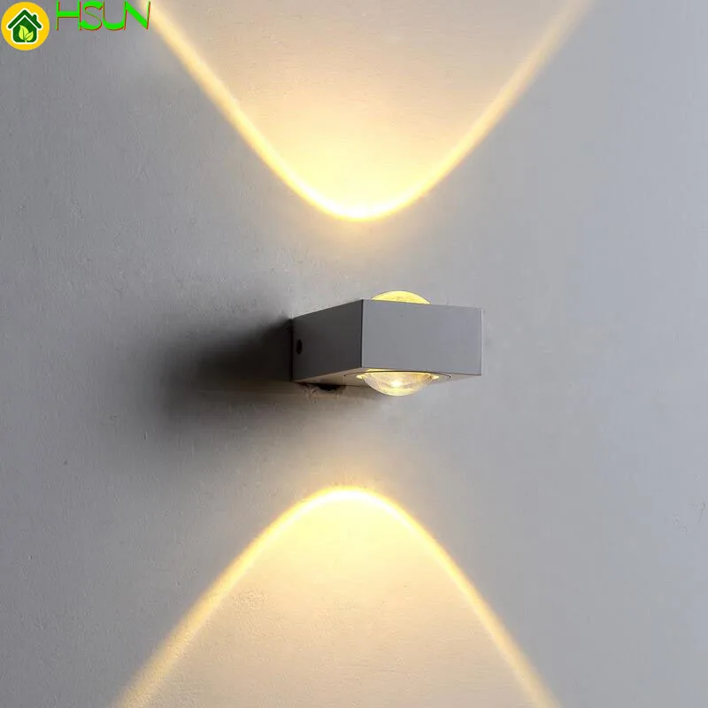 and Wall Lamp 6W Up Modern LED Down Indoor Wall lights for Bedroom Living Room Corridor Decoration lamp AC85-265V