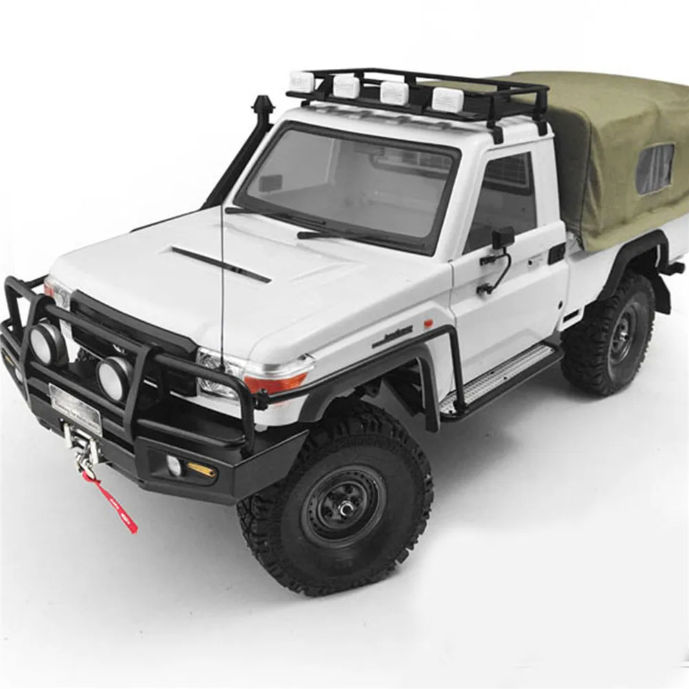 

Metal Roof Rack Luggage Carrier with Spotlight for 1/10 ARB RC4WD KILLERBODY LC70 RC Car Body Accessories