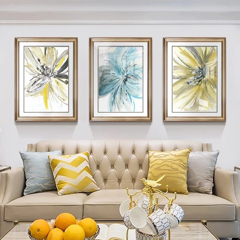 

Abstract Watercolor Flower Canvas Painting Print Poster Picture Wall Art Nordic Style For Living Room Bedroom Modern Home Decor