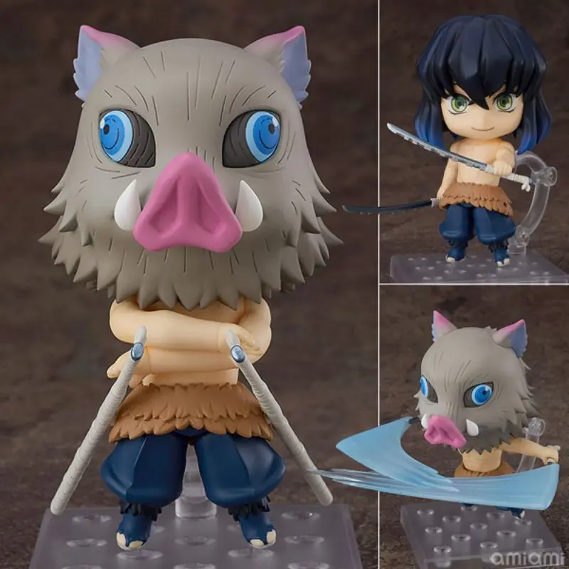 Iginal Hashibira Inosuke Anime Kimetsu no Yaiba Demon Slayer Cartoon Q Version garage Kit Movable Doll Action Figure Model