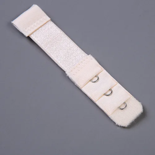 Imagen 2 del producto Extensores de sujetador suave para mujer, 1 hilera, 3 ganchos, extensión de cierre de nailon elástico ajustable, accesorios íntimos, 1 unidad