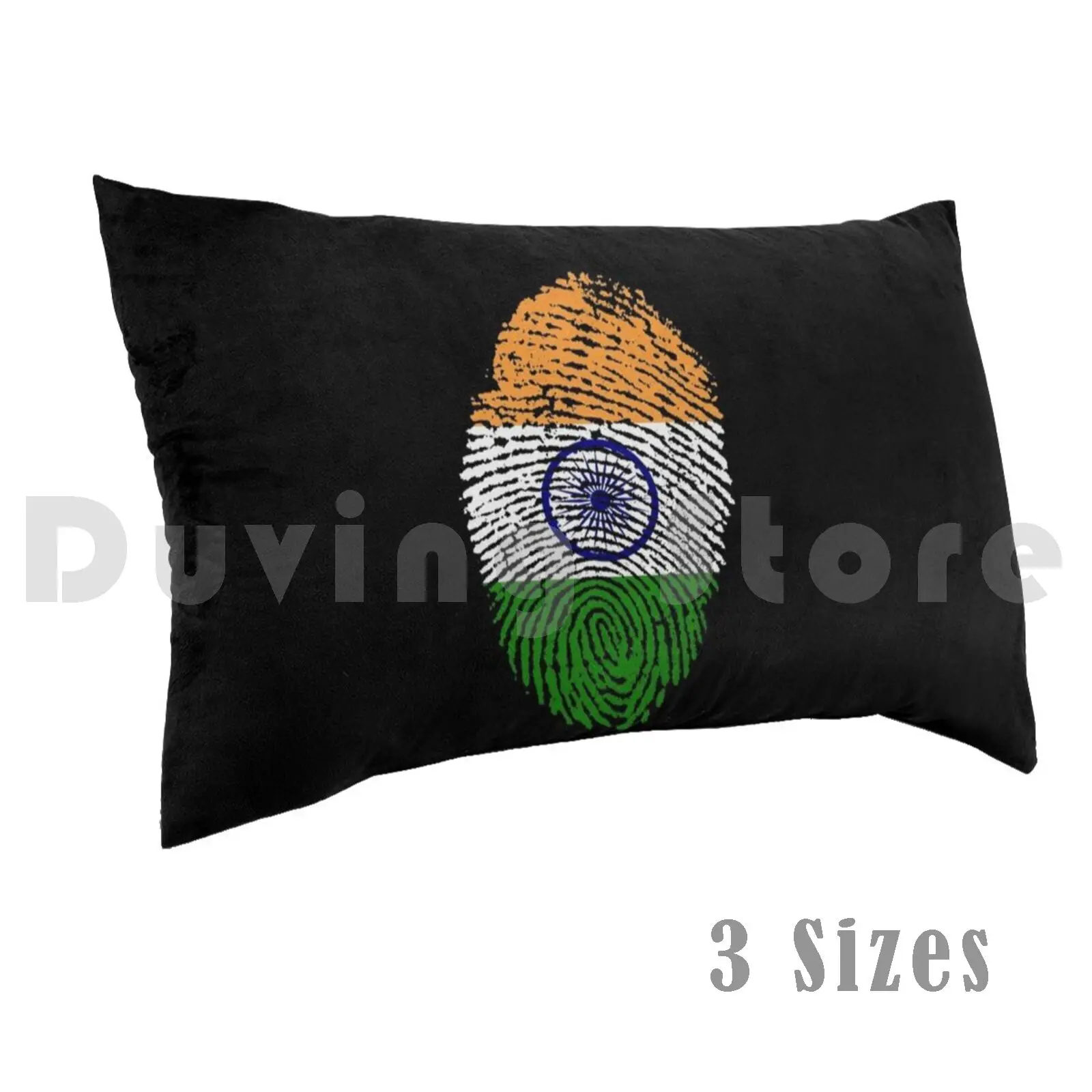 Indian Fingerprint I Love India Flag For Indians Pillow Case DIY 50*70 Indian Indian Food Bindaas Indian