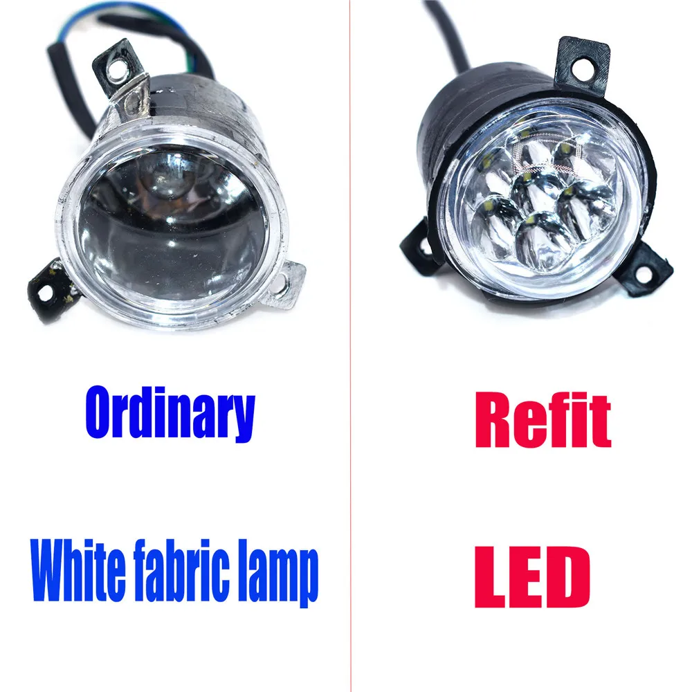 Luz LED para ATV, reflector para 50cc/70cc/90cc/110cc/125CC, rueda china de 5 pulgadas, 6 pulgadas, 7 pulgadas y 8 pulgadas, vehículo todoterreno,