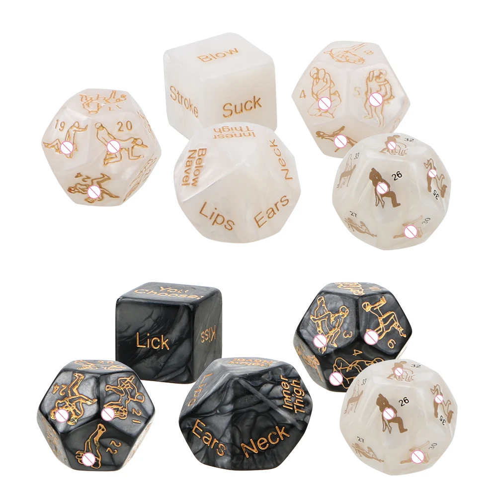 OLO 5 Pcs/Set Sex Dice Love Sexy Posture Humour Gambling Sex Erotic Products Adult Sex Toys Sex Toys for Couple