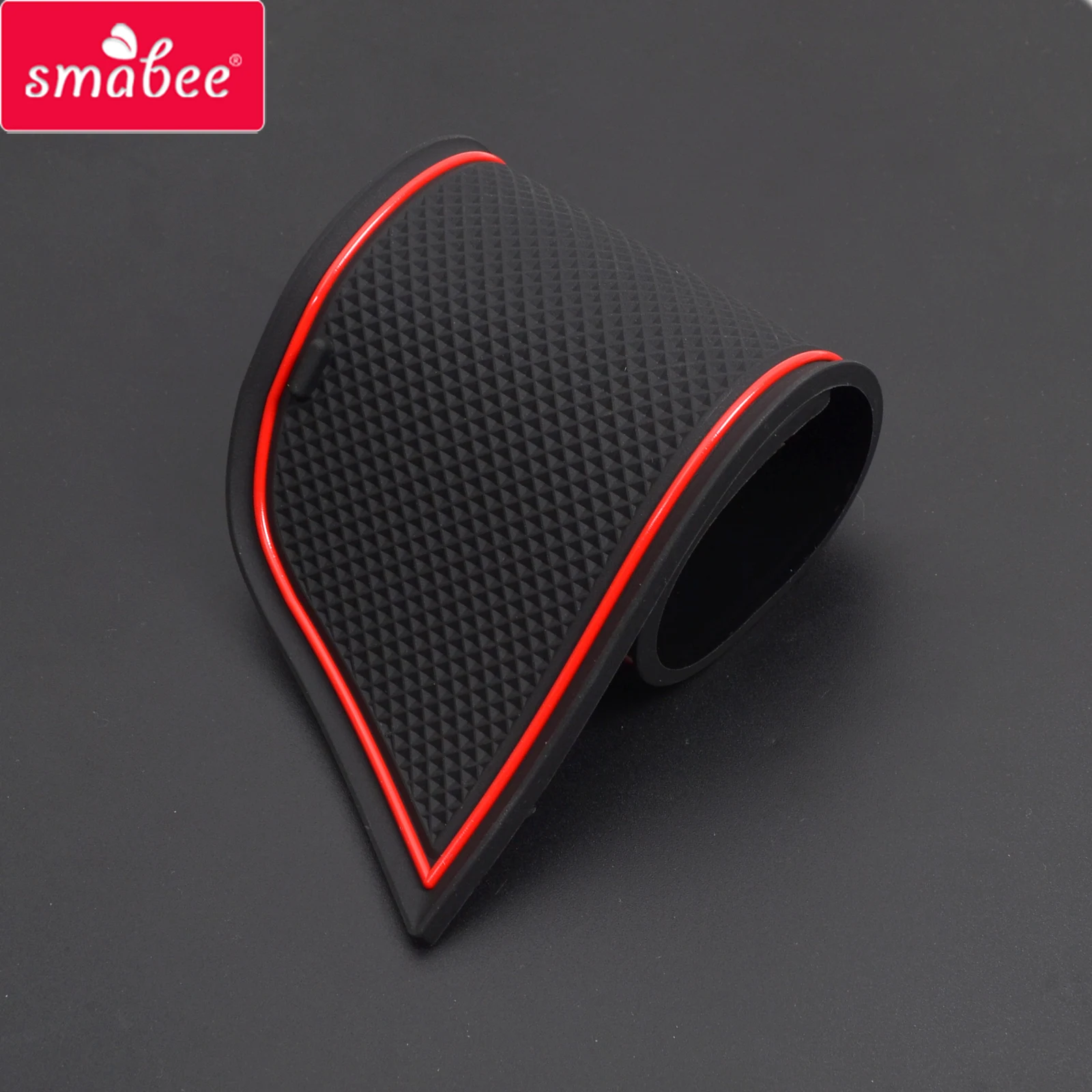 SMABEE Anti-Slip Gate Slot Cup Mat for Opel Vauxhall Astra K Rubber Coaster Car Accessories Door Groove Non-Slip Pad