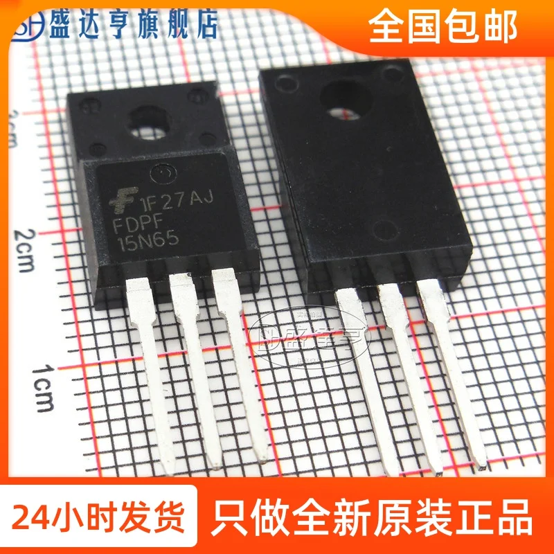 10Pcs/Lot FDPF15N65 15A 650V TO220F DIP MOSFET Transistor   NEW Original In Stock