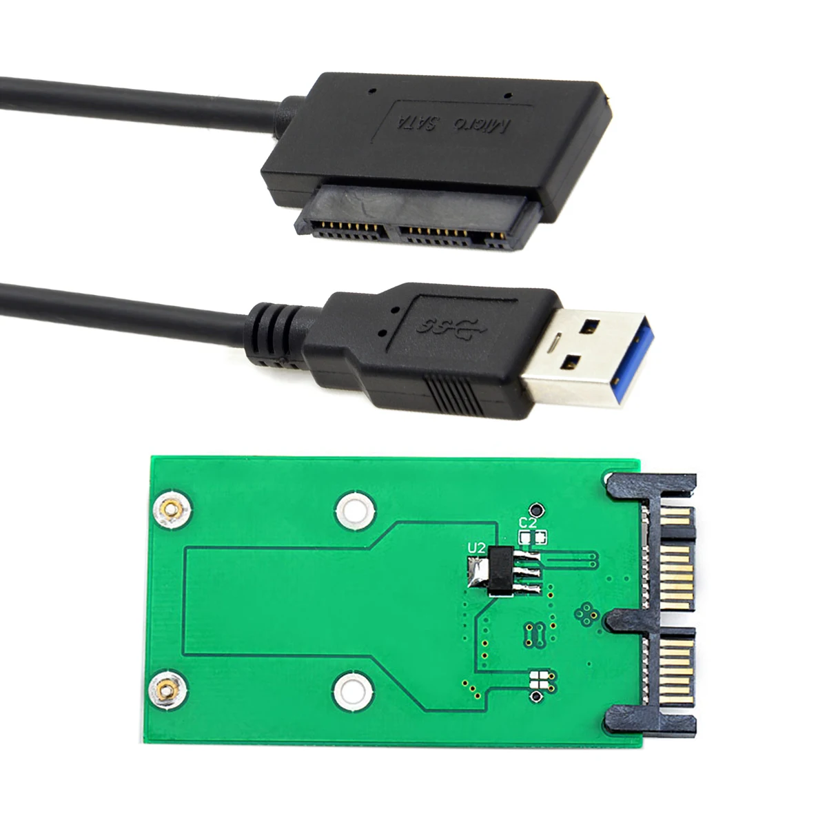 CY USB 3.0 to mSATA 50Pin SSD & 1.8