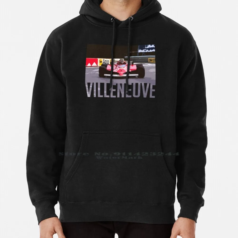 Gilles Villeneuve Monaco 1981 Hoodie Sweater 6xl Cotton Motorsport Grand Prix 27 Race Team Racing Canada Canadian Gilles