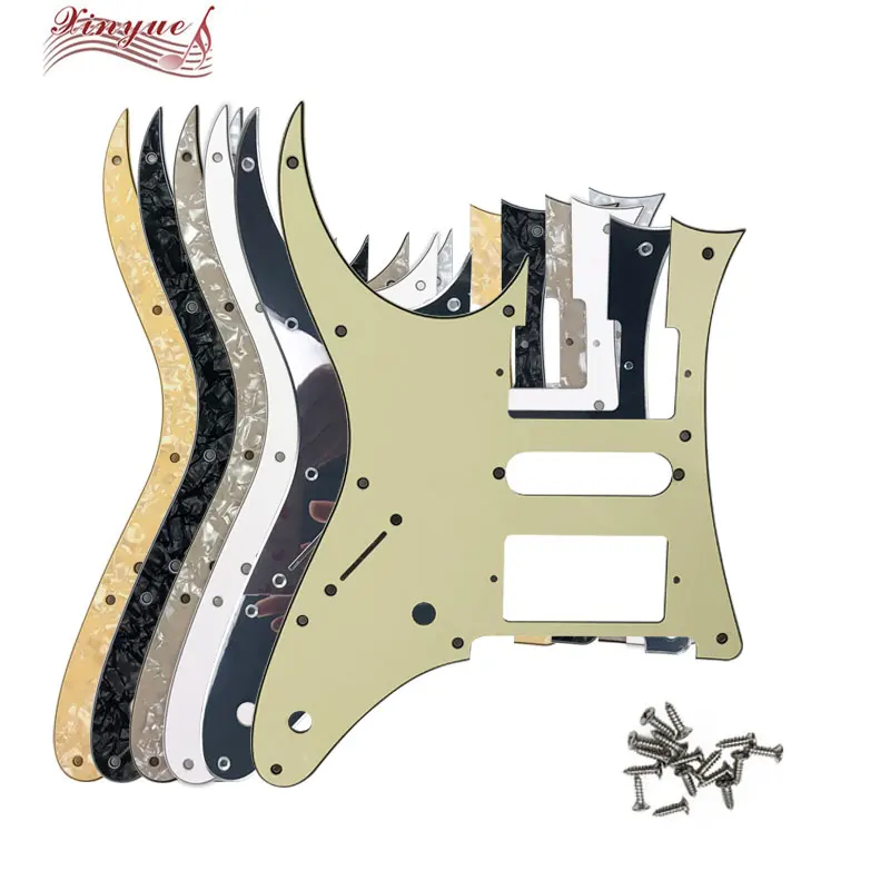 

Xinyue Guitar Parts For Left Handed MIJ Ibanez RG 2550Z Guitar Pickguard Humbucker HSH Pickup Scratch Plate With 10 Hole Screws