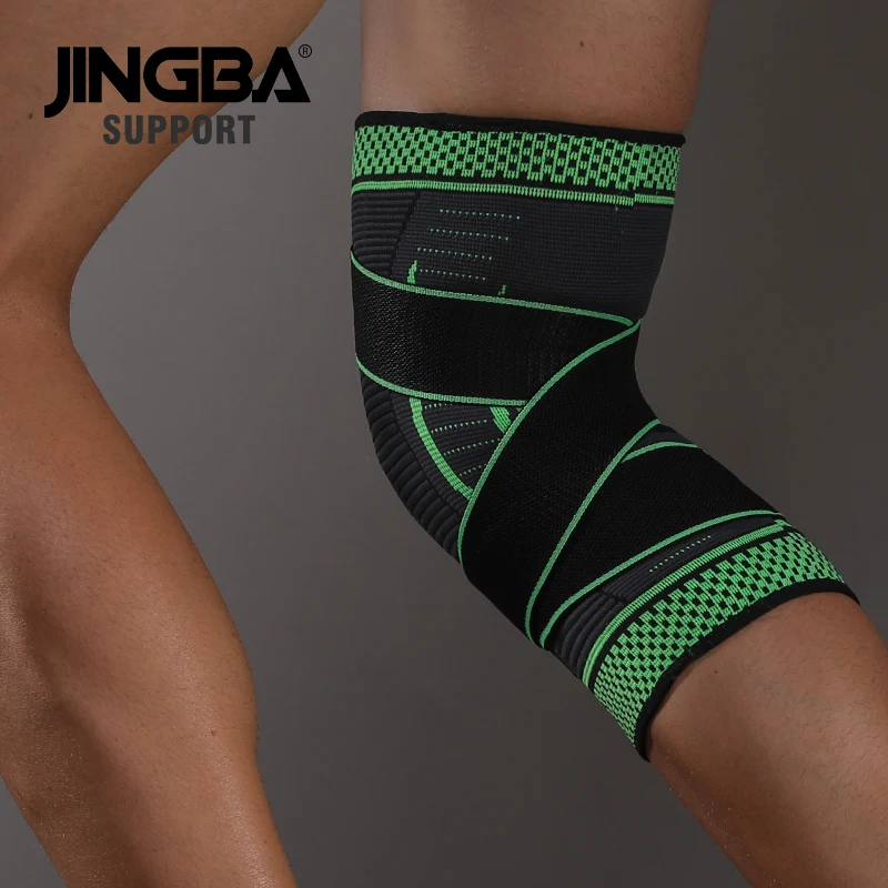 JINGBA SUPPORT 2020 New Outdoor Sports knee protector Volleyball Basketball knee pads knee brace support protector Safety Bandag