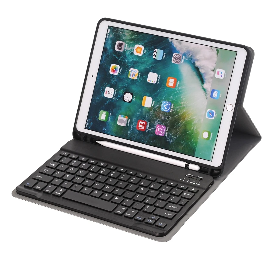 Bluetooth Keyboard Case for Apple New ipad 10.2 Pro 10.2  Keyboard Case Cover Funda Pencil Slot