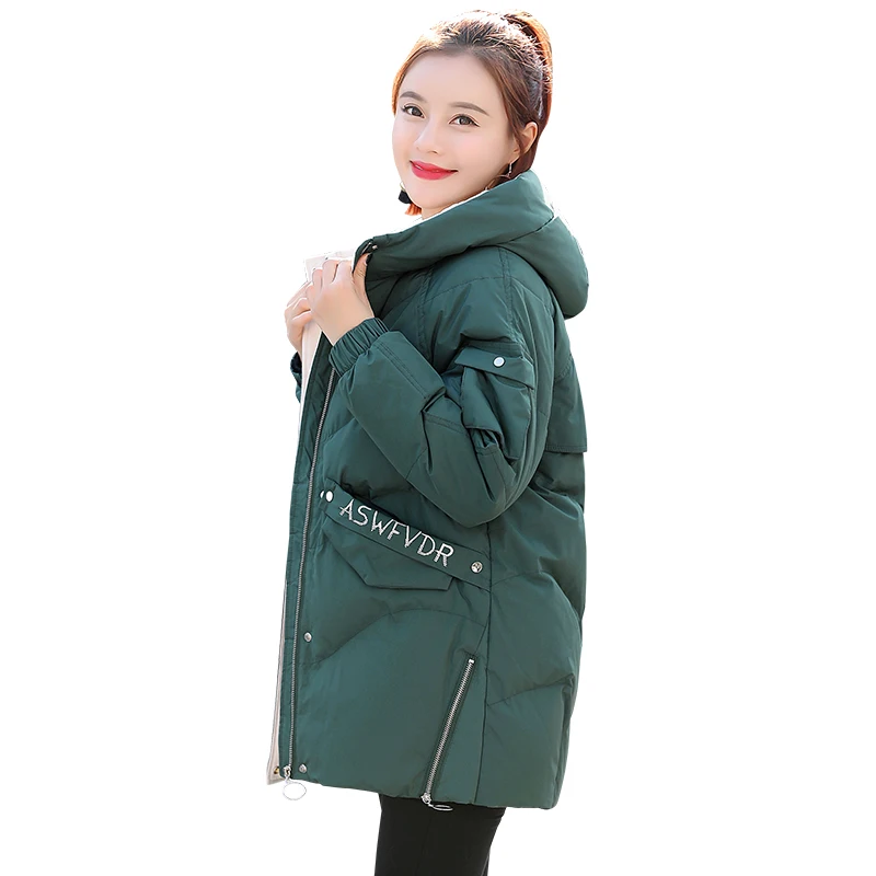 

Warm Down Cotton Jacket Women Short Outerwear 2022 New Winter Parker Jacket Female Korean Loose Padded Overcoat Lady