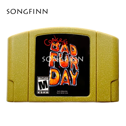 Golden Shell For 64bit game ** Conker\'s Bad Fur Day USA Version English Language Save