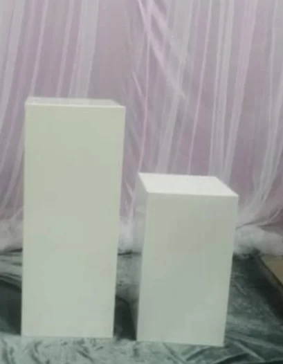 5pcs/set)Decorative Silver Gold white mental Wedding rectangle  Cylinder Pedestal Plinths Display Stand qq142