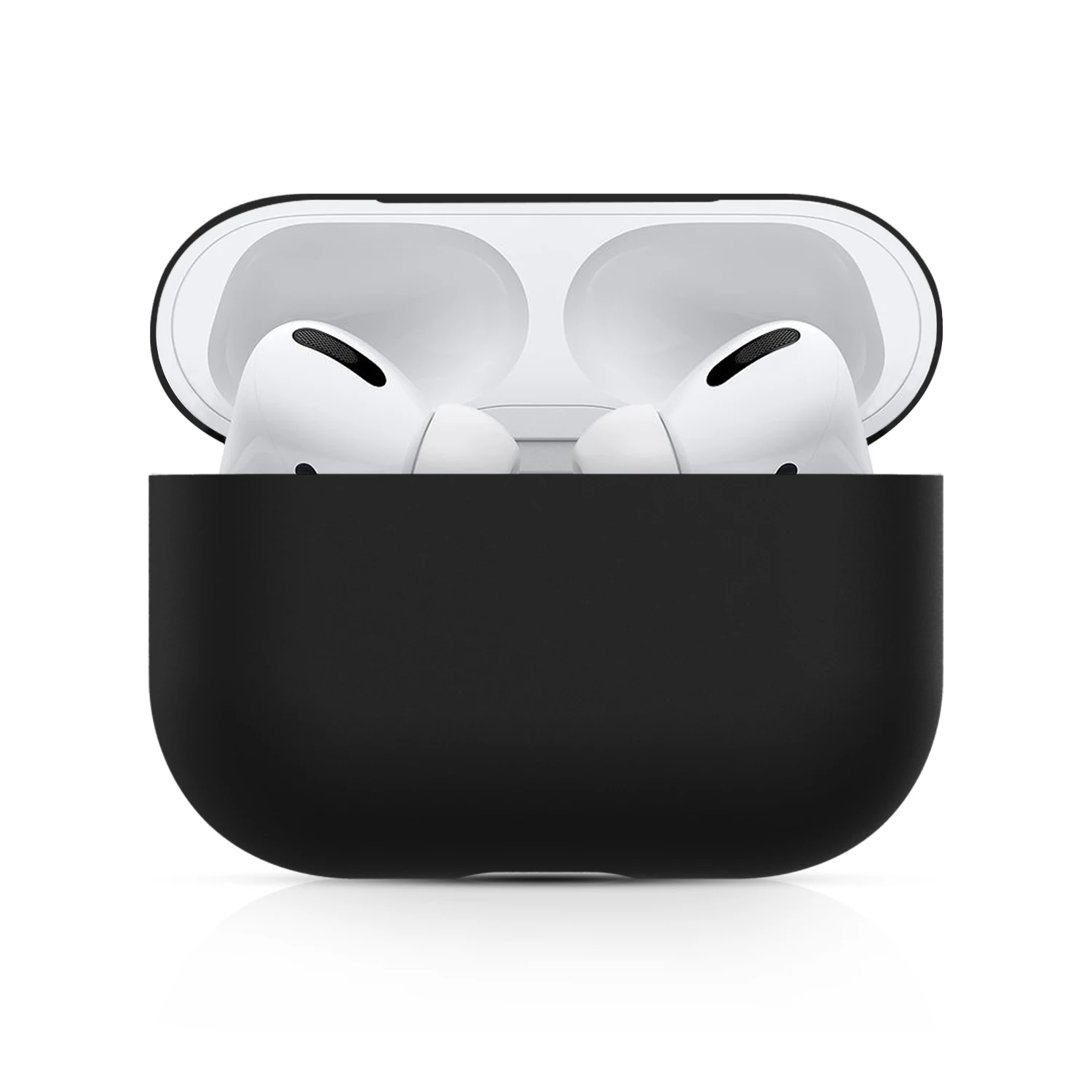 سماعة لاسلكية تعمل بالبلوتوث حقيبة سماعة الاذن ل أبل Airpods برو حقيبة غطاء سيليكون ل أبل airpods برو Fundas اكسسوارات الجلد ملصقا