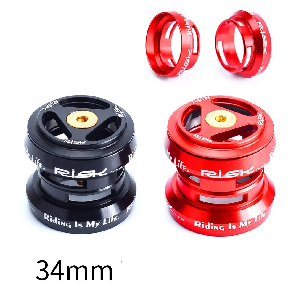 RISK 34mm Bicycle External Headset MTB Road Bike 28.6mm (1 1/8