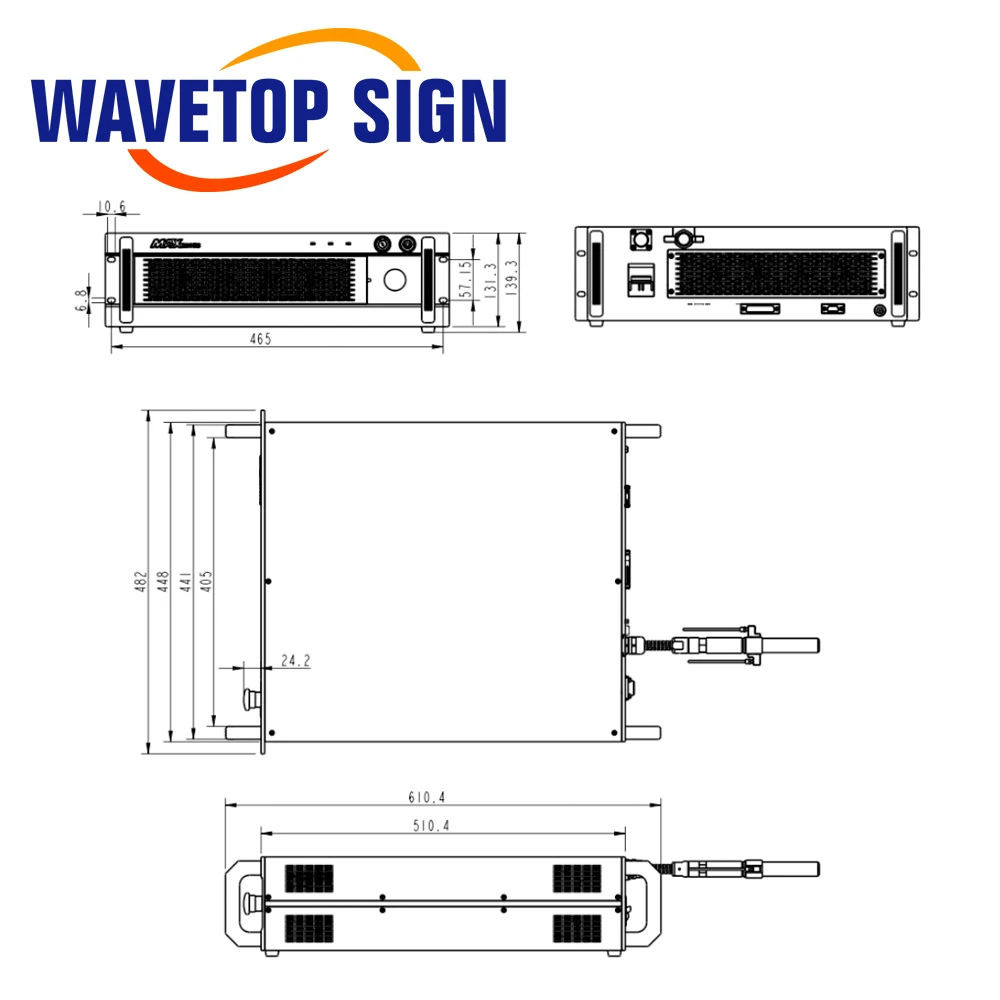 Modulo del Laser della fibra 220V per la macchina della marcatura del Laser di stampa 3D modulo MFSC-300W massimo di WaveTopSign