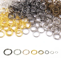 200pcs/lot 3 4 5 6 8 10 mm Jump Rings Split Rings Single Circle Open Loop Connectors Diy Accessories for Jewelry Making Supplies