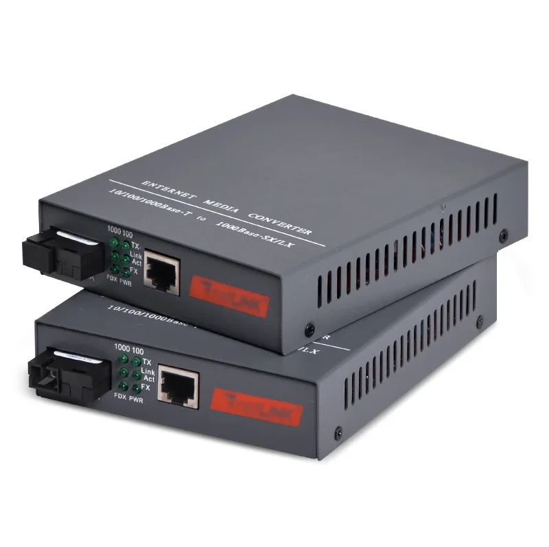 HTB-4100A/B Optical Media Converter netLINK 100Mbps 20KM RJ45 Single-mode Single-fiber SC port Converter Internal Power Supply