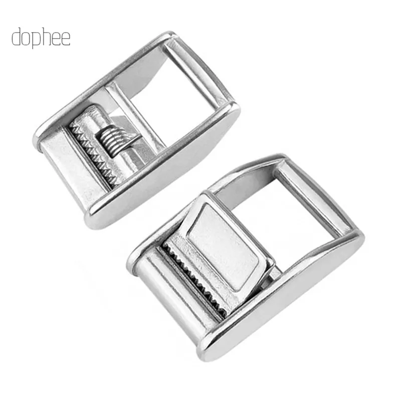 dophee 1pc 38.5mm Stainless Steel Cam Flap Buckle for Tie Down Luggage Cargo Load Lash Strap